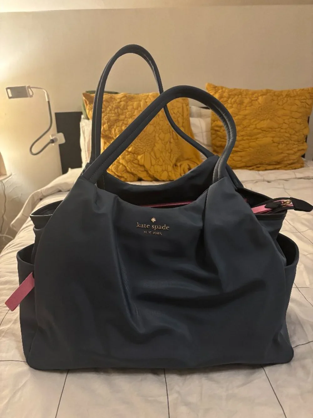 Kate Spade Chelsea Nylon Baby Bag (Blue)